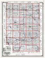 Clark County Map, Wisconsin State Atlas 1959